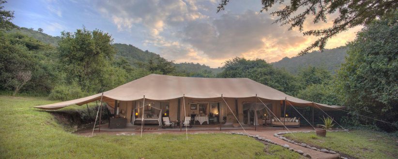 Cottars Family Tent Outside